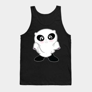 Cute Ghost Panda Funny Halloween T Shirt Gifts Tank Top